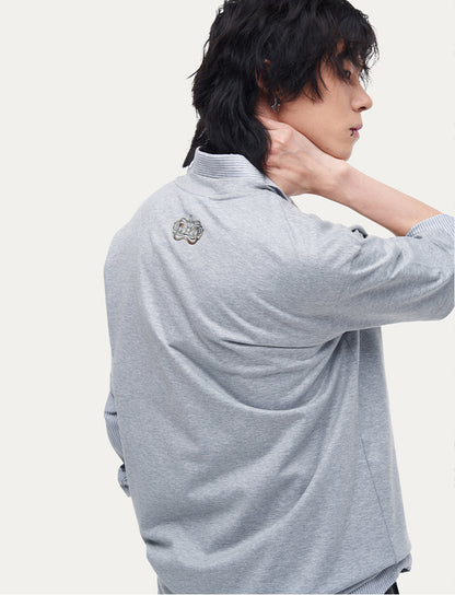 HEA Unisex Heavyweight Cotton Lion Graphic T-Shirt, Oversized Streetwear Short Sleeve Tee