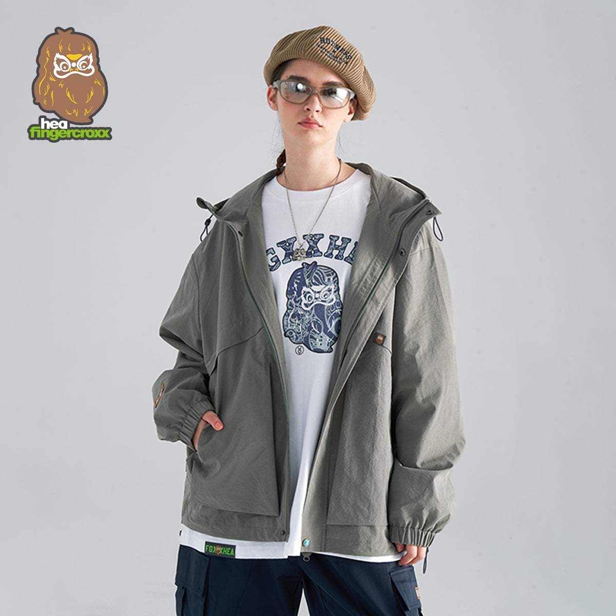 Long Sleeved Windbreaker Jacket