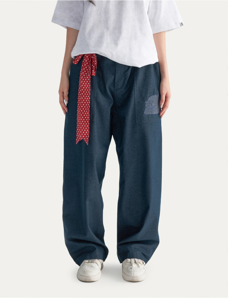 HEA Unisex Wide Leg Casual Pants, Relaxed Fit Streetwear Trousers