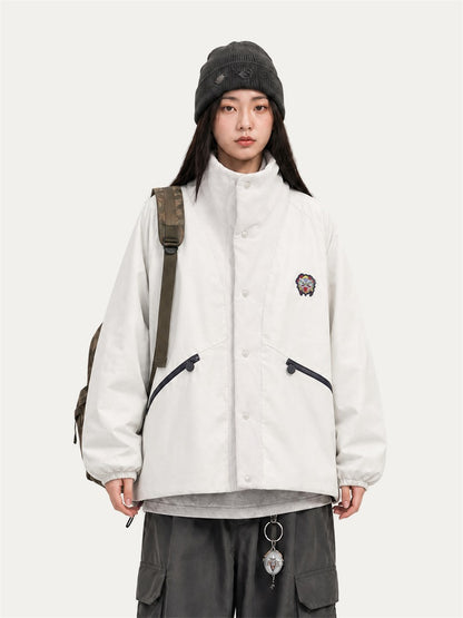 HEA Stand Collar Padded Jacket – Casual Streetwear Outerwear