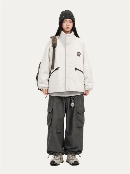 HEA Stand Collar Padded Jacket – Casual Streetwear Outerwear