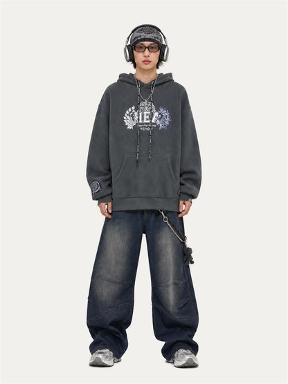 HEA Bonded Fleece Graphic Pullover Hoodie