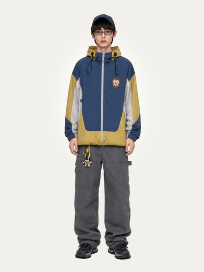 HEA Multi-Pocket Workwear Jacket – Contrast Collar Utility Coat