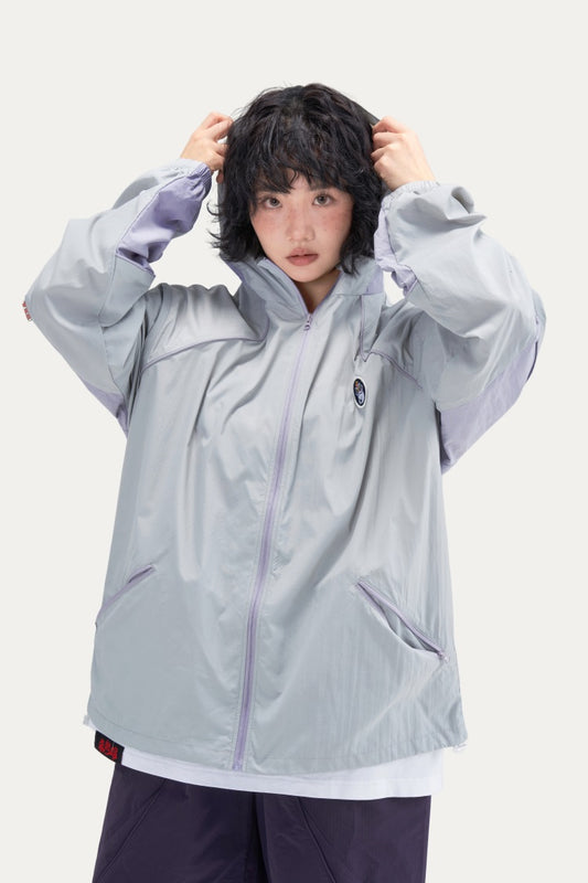 HEA Unisex Paisley Panel Button-Up Shirt, Long Sleeve Streetwear Casual Top