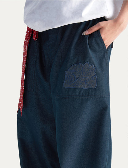 HEA Unisex Wide Leg Casual Pants, Relaxed Fit Streetwear Trousers