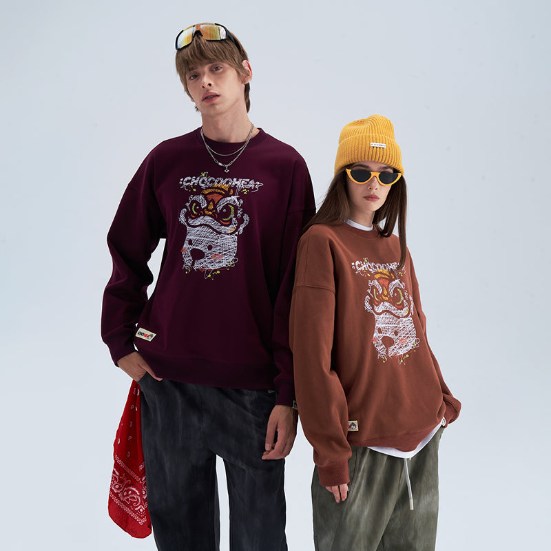 round-neck sweatshirt