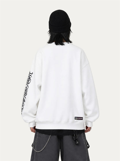 HEA Graphic Fleece Crewneck Sweatshirt – Streetwear Pullover