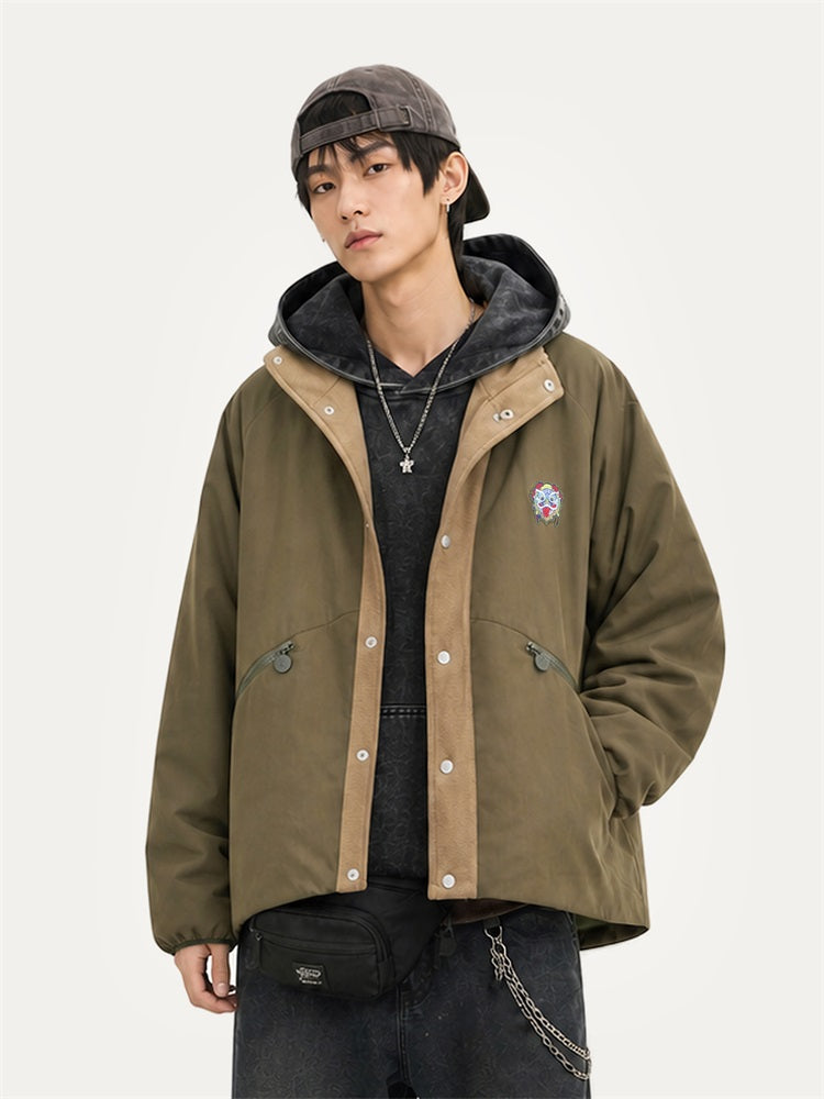 HEA Stand Collar Padded Jacket – Casual Streetwear Outerwear
