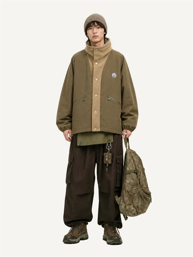 HEA Stand Collar Padded Jacket – Casual Streetwear Outerwear