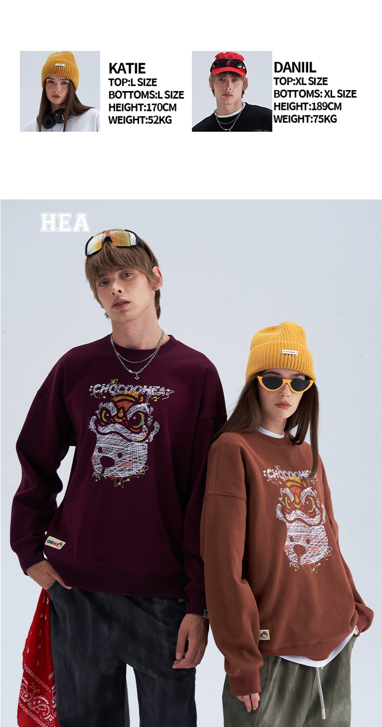 round-neck sweatshirt