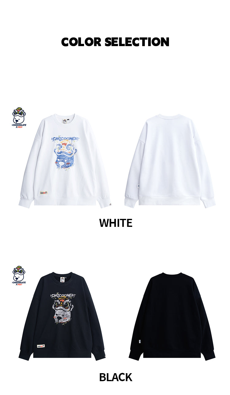 round-neck sweatshirt