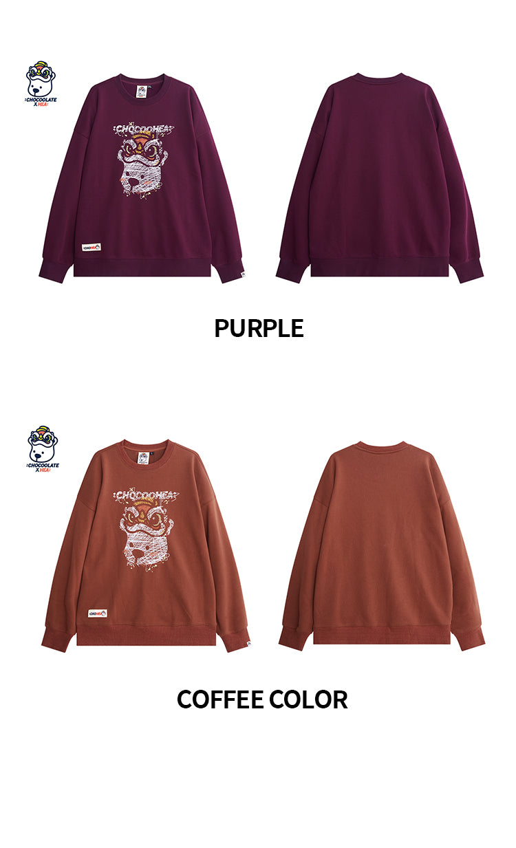 round-neck sweatshirt