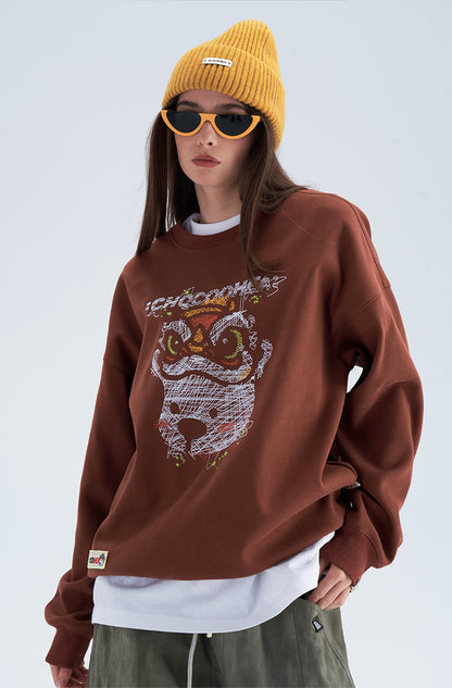 round-neck sweatshirt