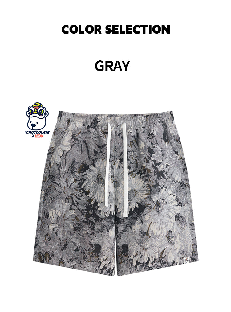 Tie-Dye Washed Heavyweight Casual Sweat Shorts
