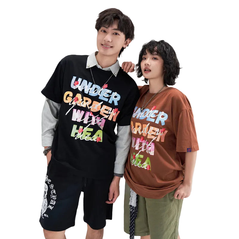 HEA Graphic Heavyweight Oversized Couple T-Shirt