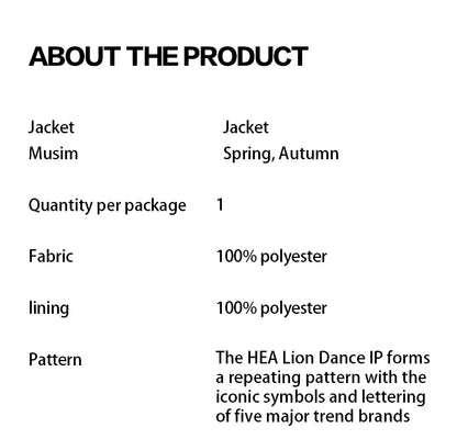 Allover Letter Print Fleece Button Down Jacket