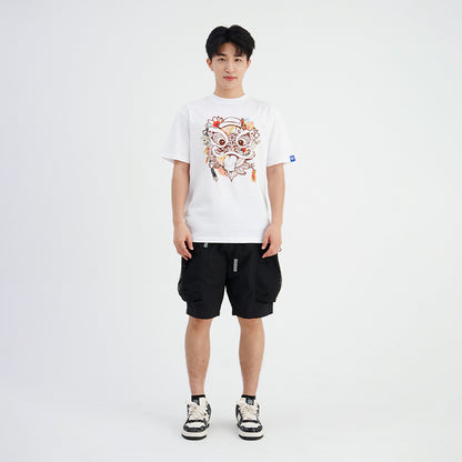Embroidered functional workwear shorts