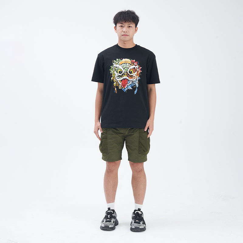 Embroidered functional workwear shorts