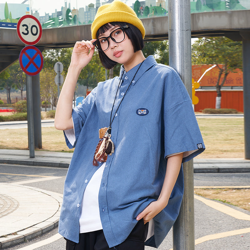 Striped Short Sleeved Shirt with