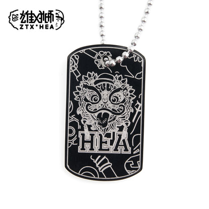 Sports military brand necklace