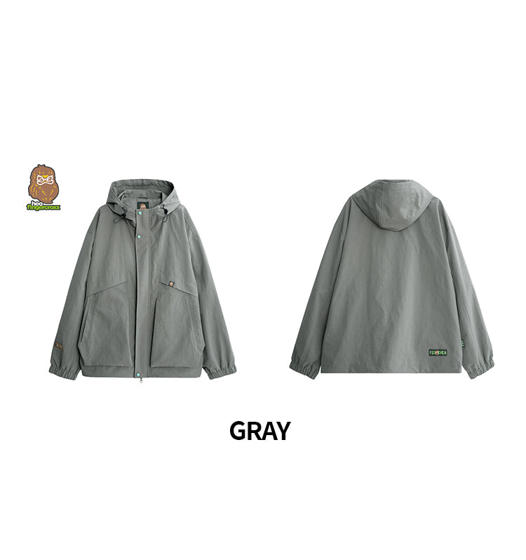 Long Sleeved Windbreaker Jacket