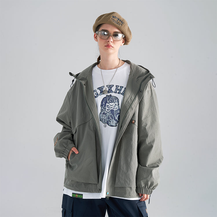 Long Sleeved Windbreaker Jacket