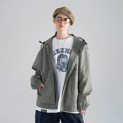 Long Sleeved Windbreaker Jacket