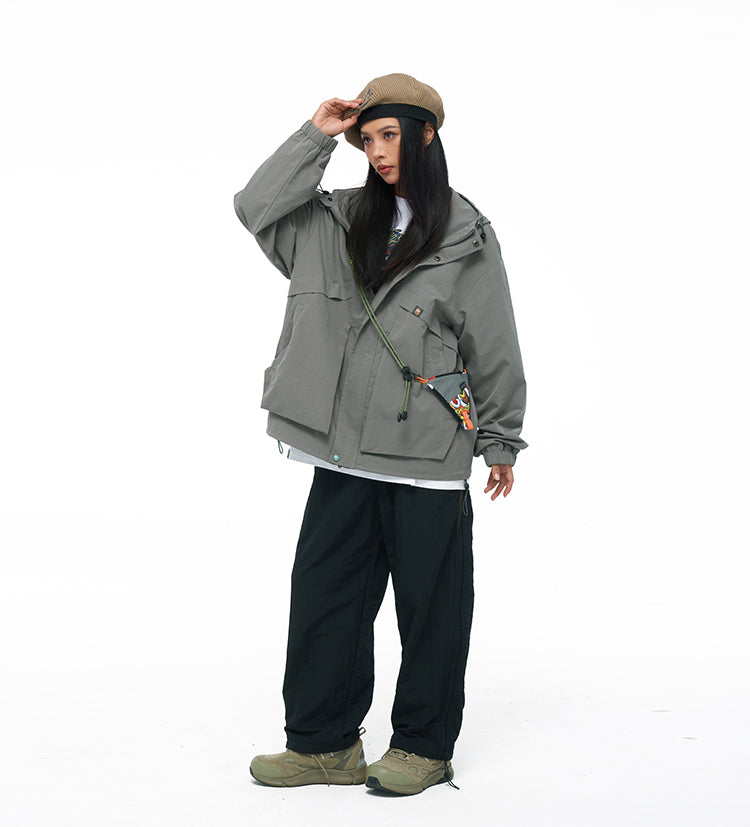 Long Sleeved Windbreaker Jacket