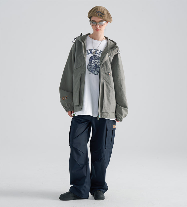 Long Sleeved Windbreaker Jacket