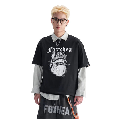 Heavyweight Graphic Casual Streetwear T-Shirt