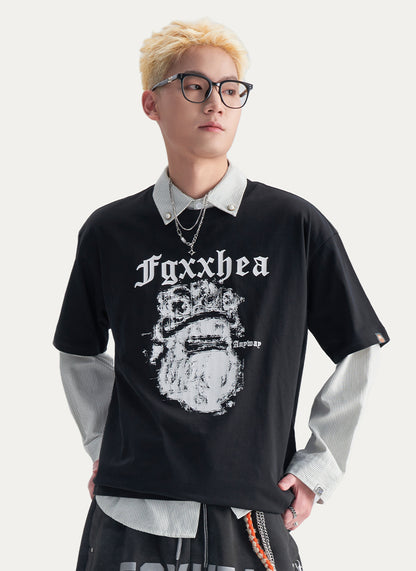 Heavyweight Graphic Casual Streetwear T-Shirt