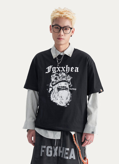 Heavyweight Graphic Casual Streetwear T-Shirt