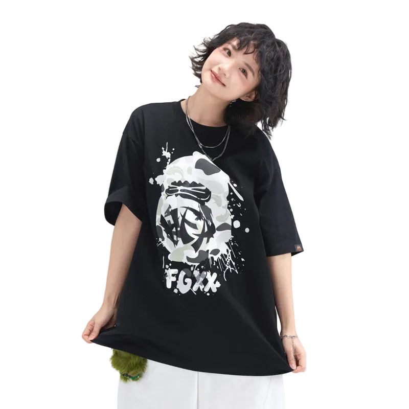 HEA Ink Splash Graphic Heavyweight Oversized T-Shirt