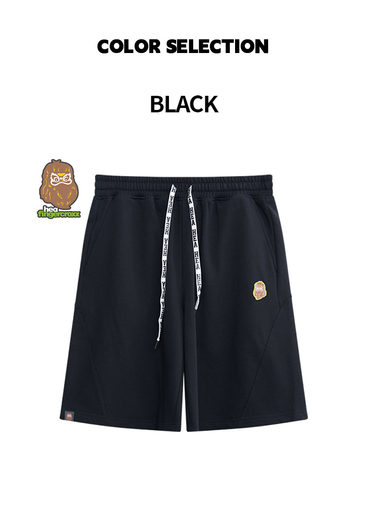 Embroidered Logo Heavyweight Casual Sweat Shorts