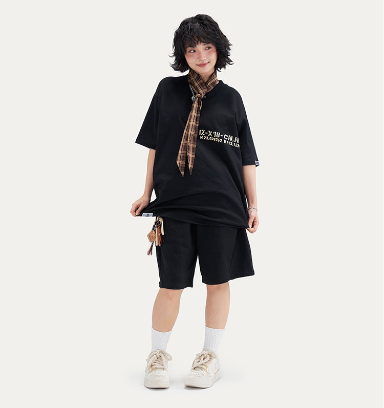 Embroidered Logo Heavyweight Casual Sweat Shorts