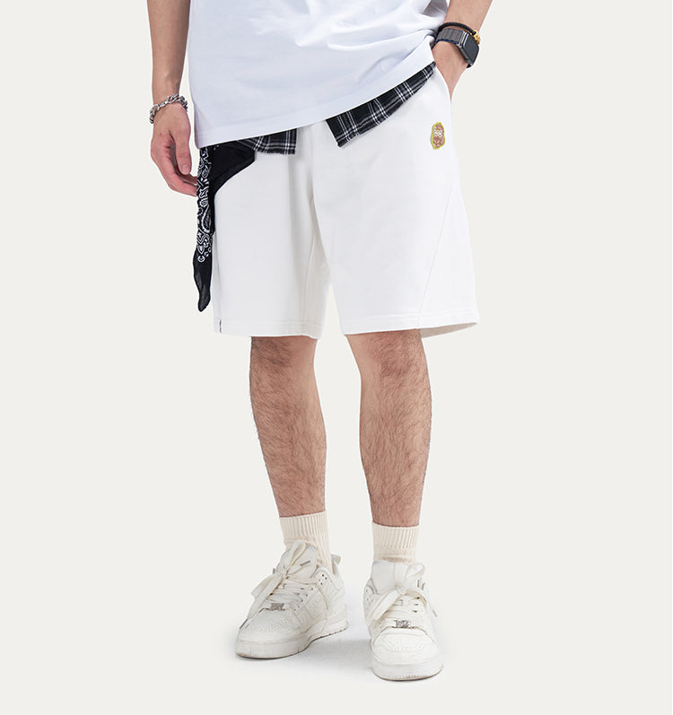 Embroidered Logo Heavyweight Casual Sweat Shorts