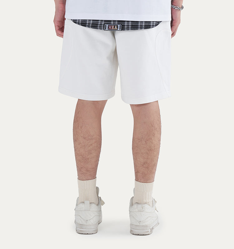 Embroidered Logo Heavyweight Casual Sweat Shorts