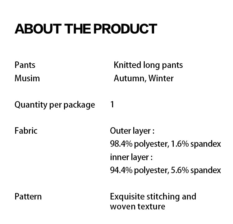 Knit pants