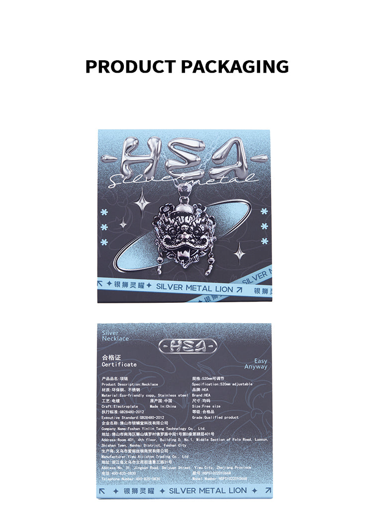 Awakening Lion Necklace