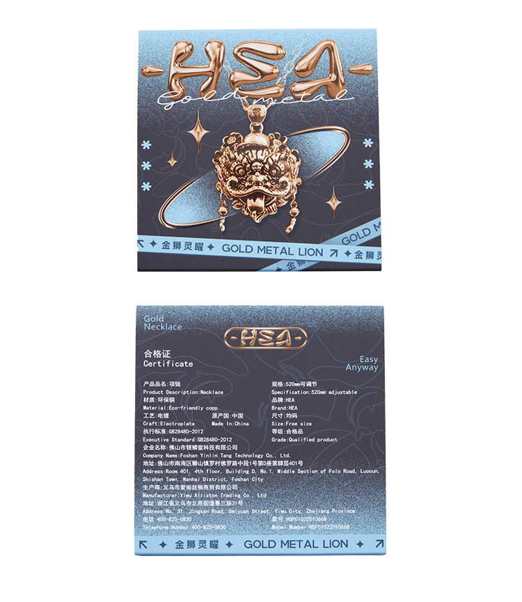 Awakening Lion Necklace