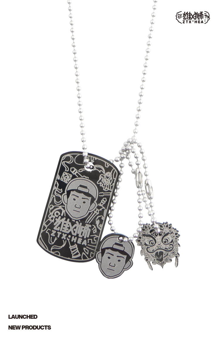 Sports military brand necklace