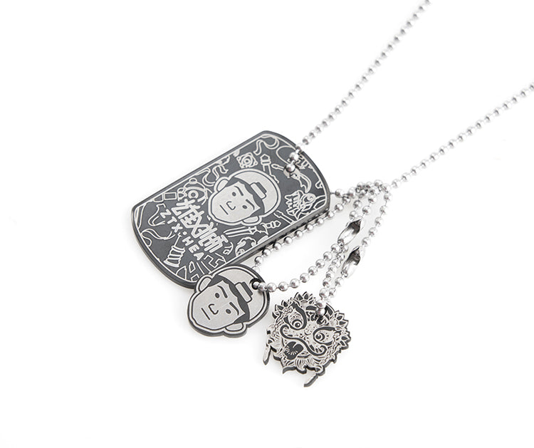 Sports military brand necklace