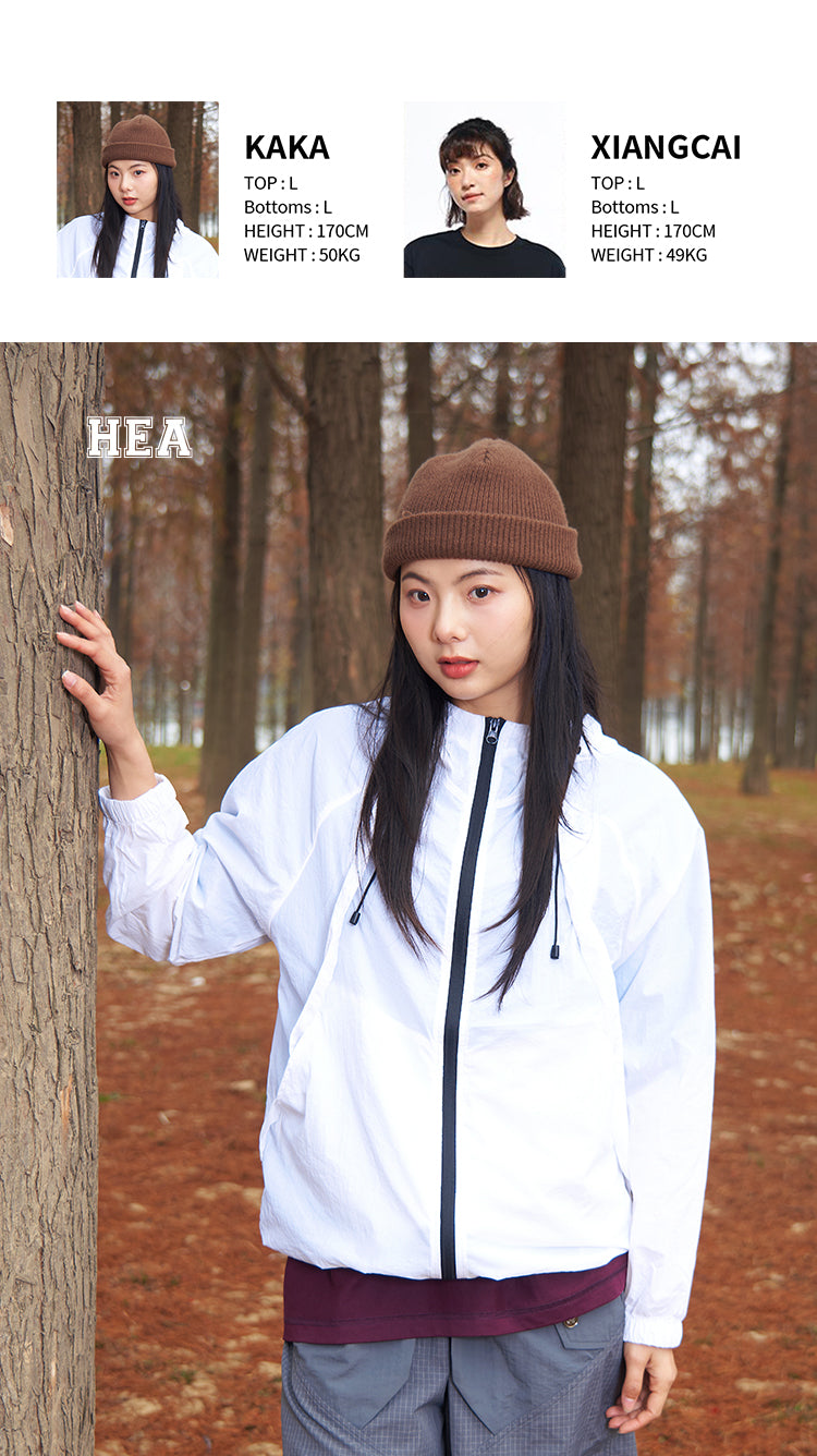 Long sleeved windbreaker