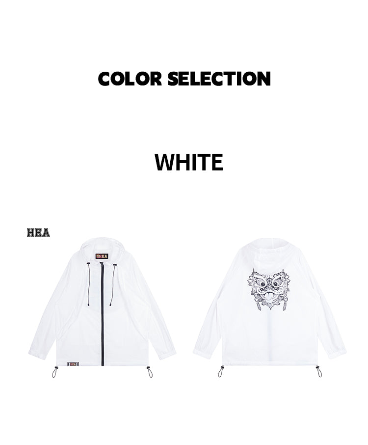 Long sleeved windbreaker