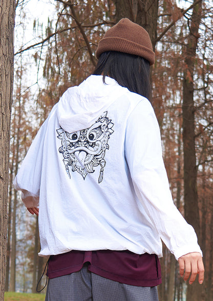 Long sleeved windbreaker