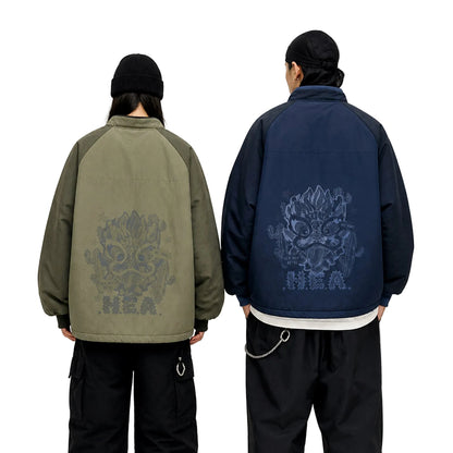 HEA Graphic Padded Utility Jacket – Casual Streetwear Outerwear