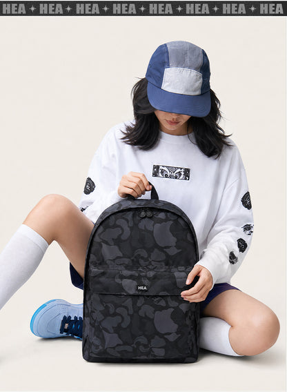 HEA Tonal Camo Print Backpack – Streetwear Daypack