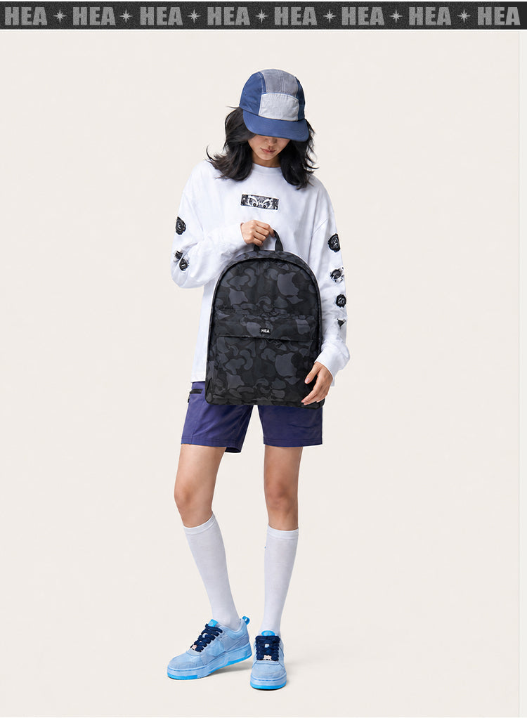 HEA Tonal Camo Print Backpack – Streetwear Daypack