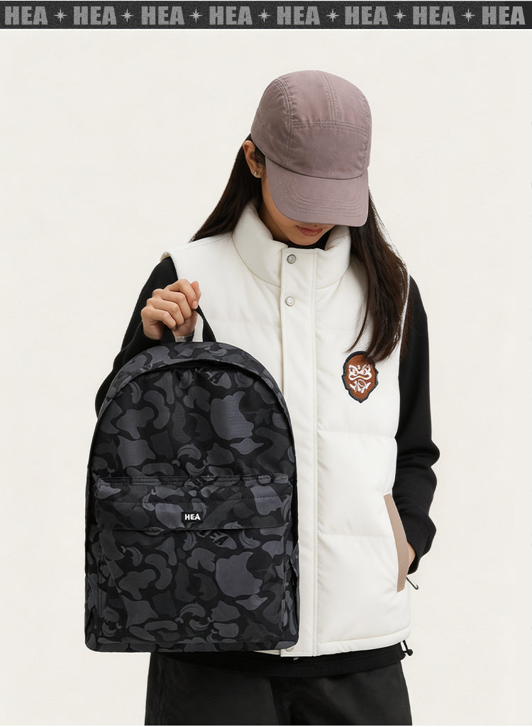 HEA Tonal Camo Print Backpack – Streetwear Daypack