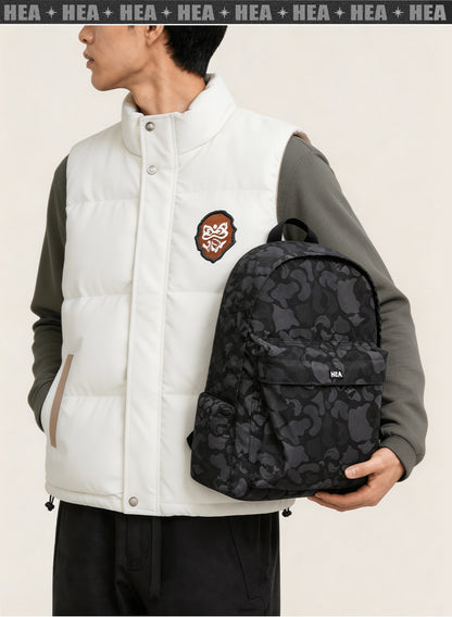 HEA Tonal Camo Print Backpack – Streetwear Daypack